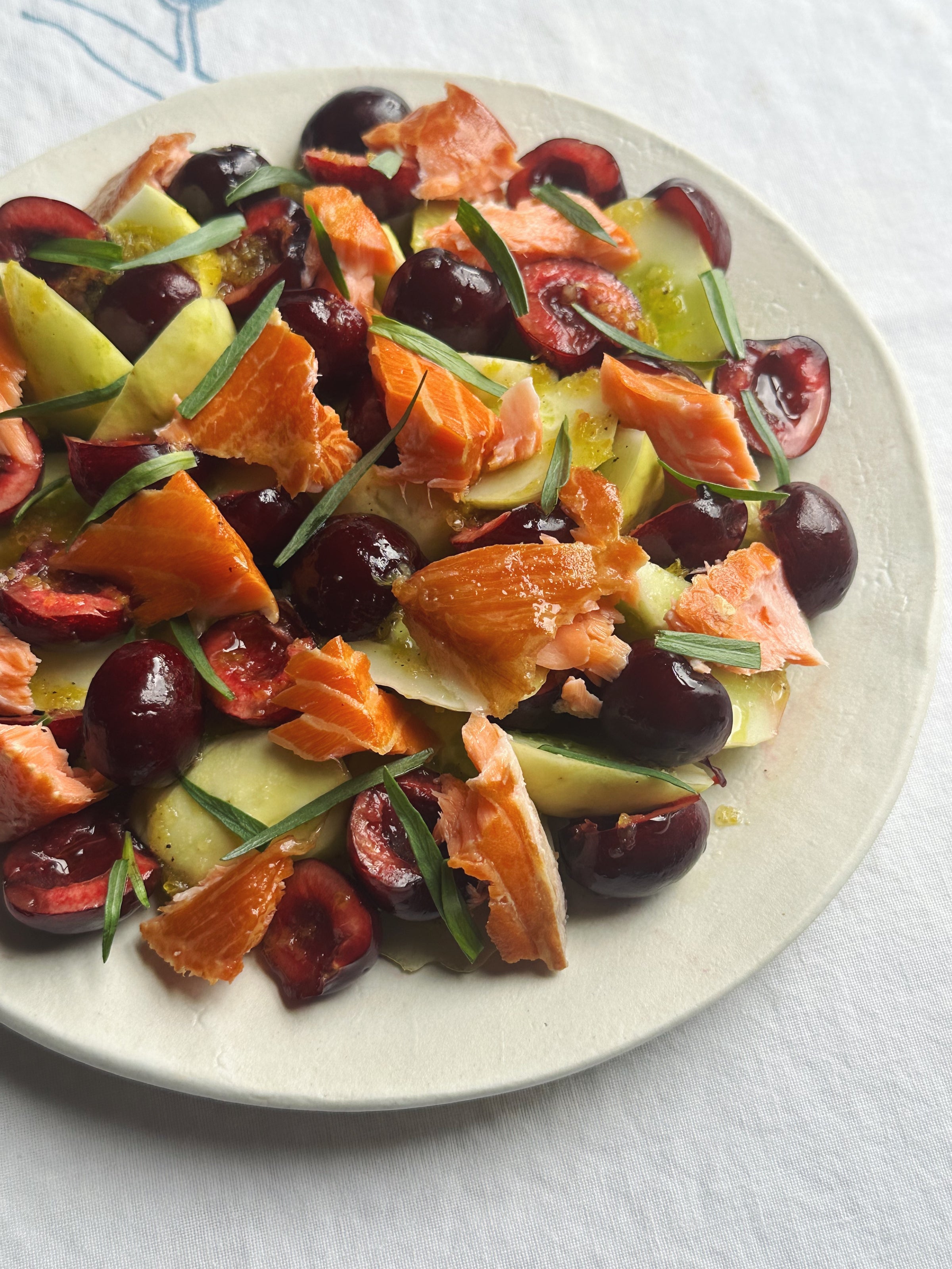 Hot Smoked Salmon Salad 